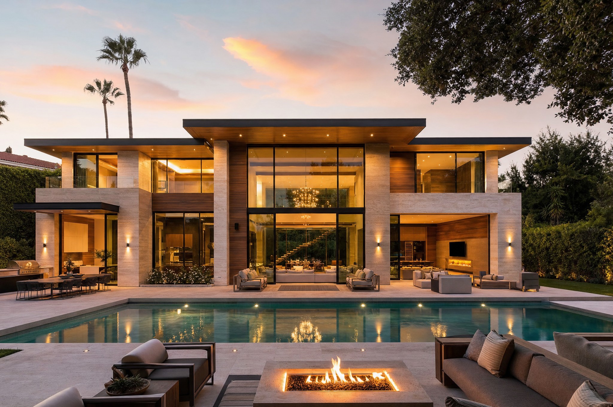 Concept, rear yard and pool